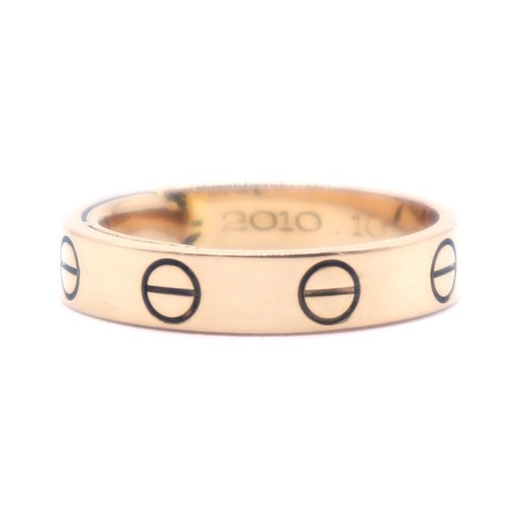 Cartier #43681 Rose Pink 18k Gold Love Wedding Band 3.5mm Wide Size 50 4.25 Ring - Picture 4 of 9